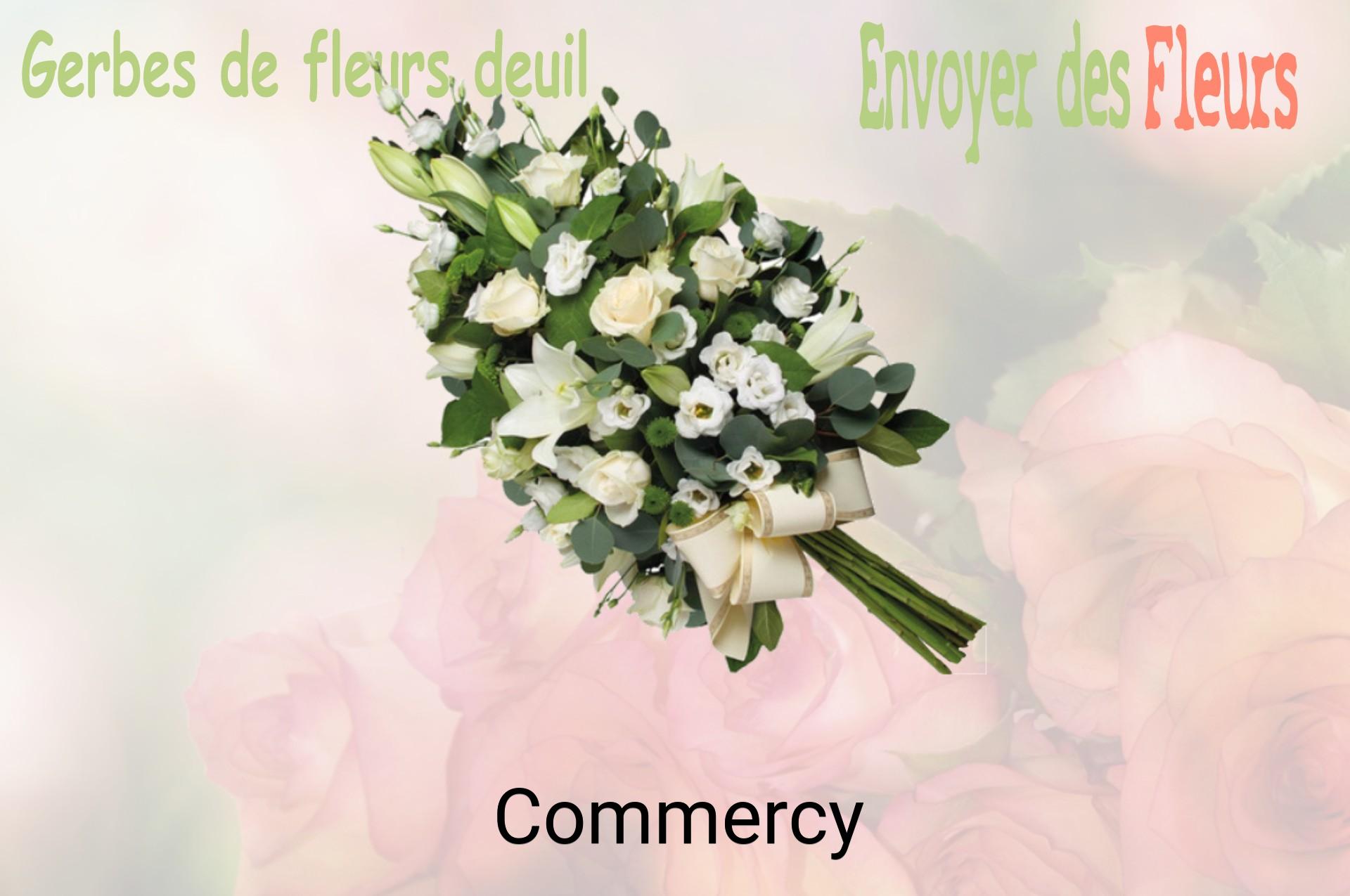 Gerbe de fleurs de deuil livrée à Commercy